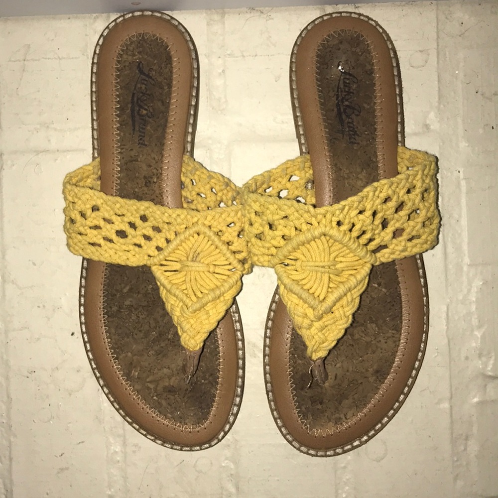 Yellow Lucky Flip Flops